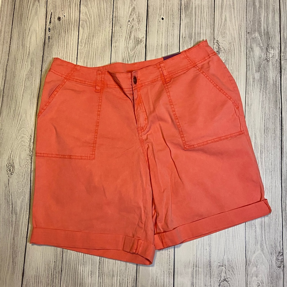NWT Lane Bryant Weekend Short Orange Size 18